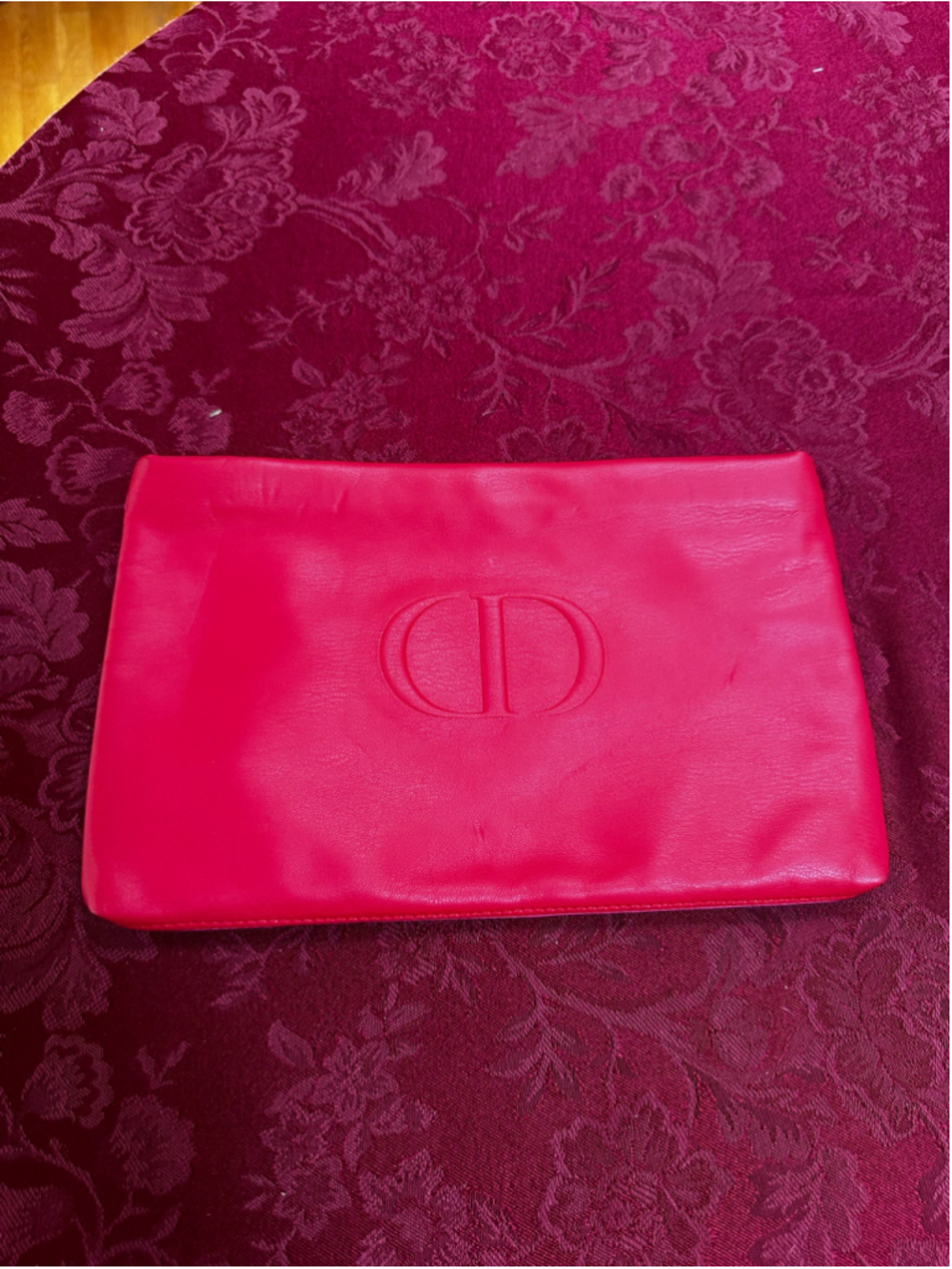 Women's Unbranded Red Pink Two-Tone Clutch One Size